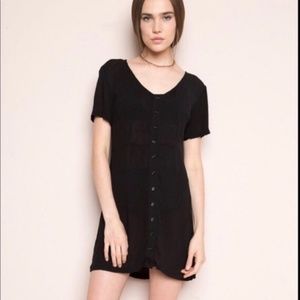 Brandy Melville Flowy Short Sleeve Babydoll Dress